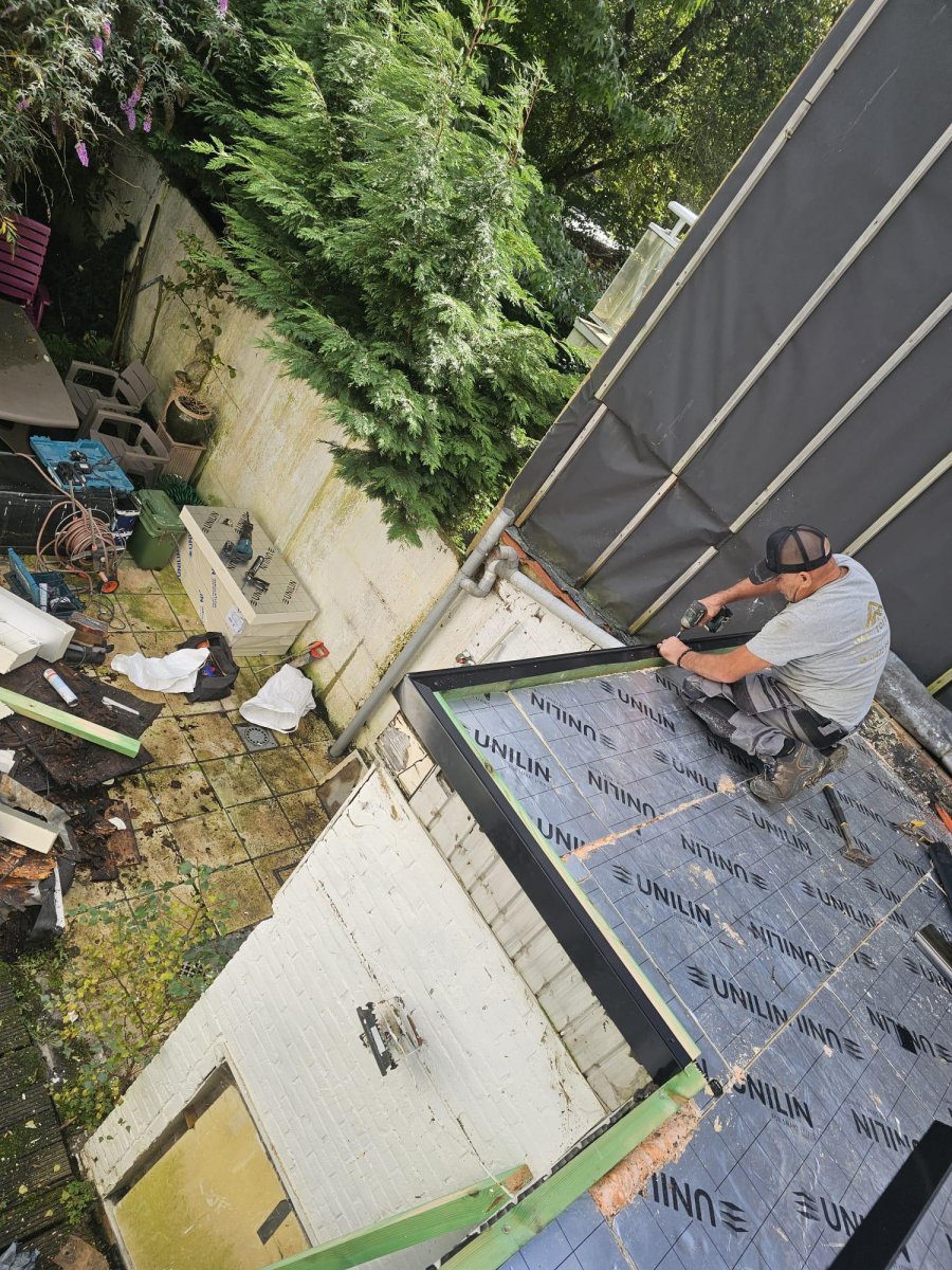 Totaalrenovatie plat dak Wommelgem